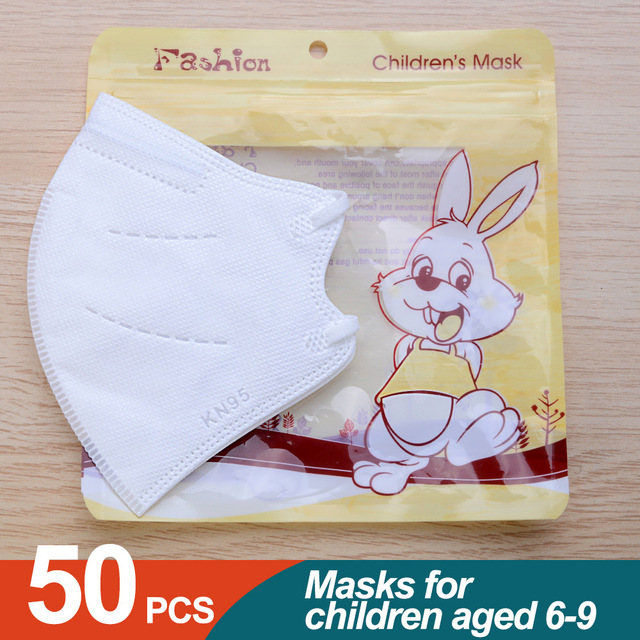 10/20/50 قطعة ffp2mask niños 6-9old قناع للأطفال kn95 mascarillas niños ce قابل للغسل الاطفال ffp2reutilizable fpp2 infantil أقنعة