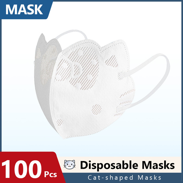 mascarillas face mask white mascara descartavel cute cartoon mascarilla Disposable 3D hygienic MASK cat shaped masks women lady