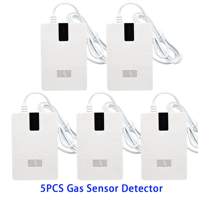 Combination CO Carbon Carbon Monoxide Detector Combustion Sensitive Gas Leak Sensor Auto Detection Failure Fire Alarm EU Plug AC 90V-220V