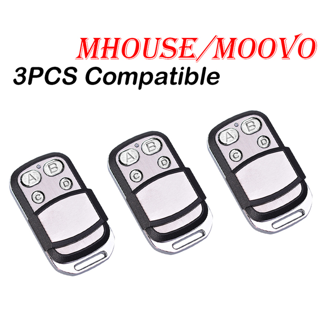 Compatible MHOUSE MOOVO Garage Gate Remote Control Duplicator MHOUSE TX4 GTX4 GTX4C TX3 / MOOVO MT4 MT4G MT4V Garage Command