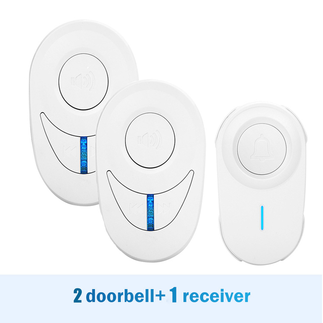 Awapow Outdoor Wireless Doorbell Self Powered Smart Doorbell Home Ring 150M Remote Receiver Emergency Call Alarm Safety Kits