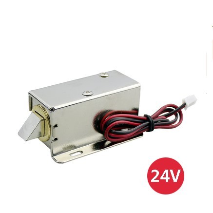 12V 0.8A Electronic Small Cabinet Lock Long Time Power Inclined Spring Bolt Solenoid Drawer Latch