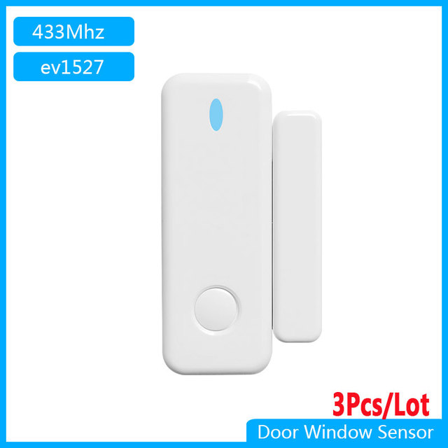 Door Window Sensor EV1527 Coding Mode RF 433mhz Wireless Door Lock Switch Home Accessories Burglar Security Alarm System