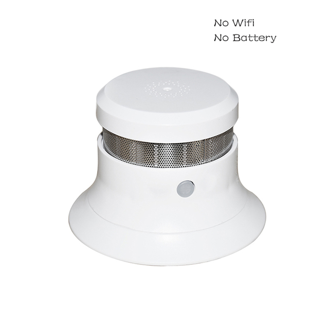 Tuya Smart Smoke Detector Operate Alone Built-in 75dB Siren Sound Standalone Warning Alarm Fire Protection Sensor Zigbee Or WiFi