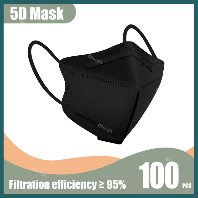 5D Protective Face Mask KN95 Mascarillas FPP2 5 Layers FFP2 Mascarillas Multicolored FFP2mask Adult Respirator KN 95 Mascherina FFPP2