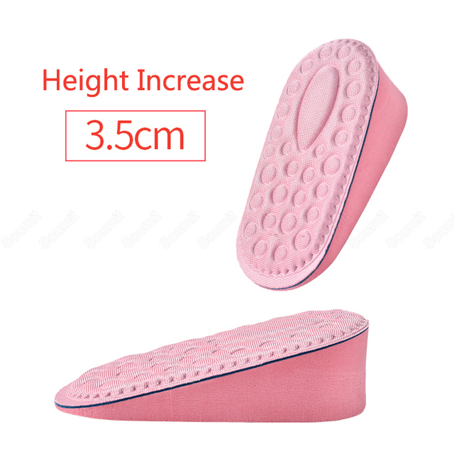 Memory Foam Invisible Height Increase Insoles For Women's Shoes Soles Inner Heel Insert Molds Lift Increase Insoles