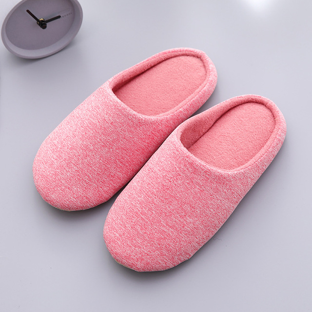 Women Winter Indoor Shoes Slippers Silent Soft-soled Warm Slippers Plus Velvet Non-slip Cotton Slippers Zapatillas De Casa