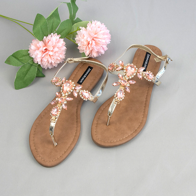 2022 summer casual shoes fashion women gladiator sandals rhinestone simple out sandals comfortable flat buckle shoes woman