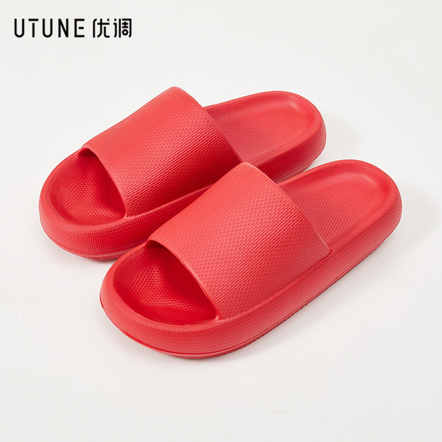 UTUNE EVA Slides Women Platform Slippers Summer Indoor Shoes Bathroom Beach Sandals Men Outside Non-slip Pink Slippers for Woman