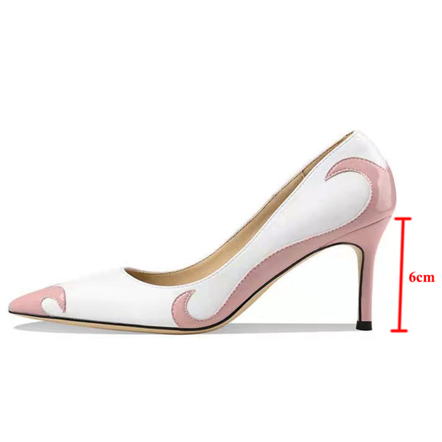 Rimocy Women's Pumps 2022 Spring Autumn Fashion Mix Color High Heels Pumps Women Sexy Pointed Toe Stiletto Heeled Party Shoes