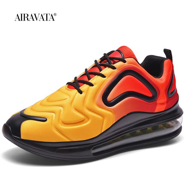 Designer Air Cushion Sneakers Women Fashion Gradient Color Sneakers Mens Popular Professional Damping Lovers Running Shoes