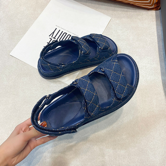 plus size 43 high quality summer fashion leather women sandals female flats for women roma platform sandals for women 2021