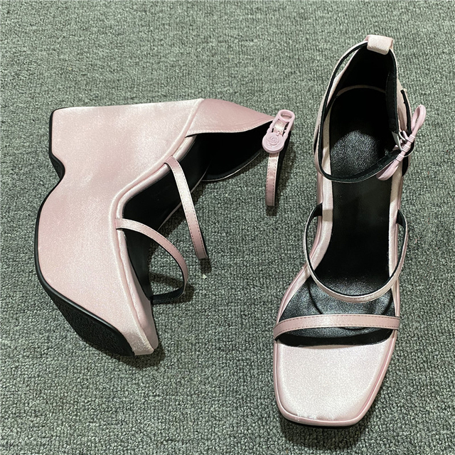 CONASCO Women Sandals Piece High Heels Wedding Party Prom Pumps Female Platforms Summer Casual Shoes Woman Punk Sandals