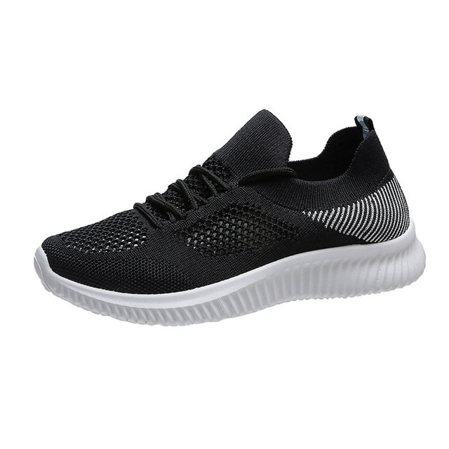 2022 Women Mesh Lace-up Sneakers Female Summer Vulcanized Mesh Breathable Sneakers Ladies New Flats Shoes Plus Size 43