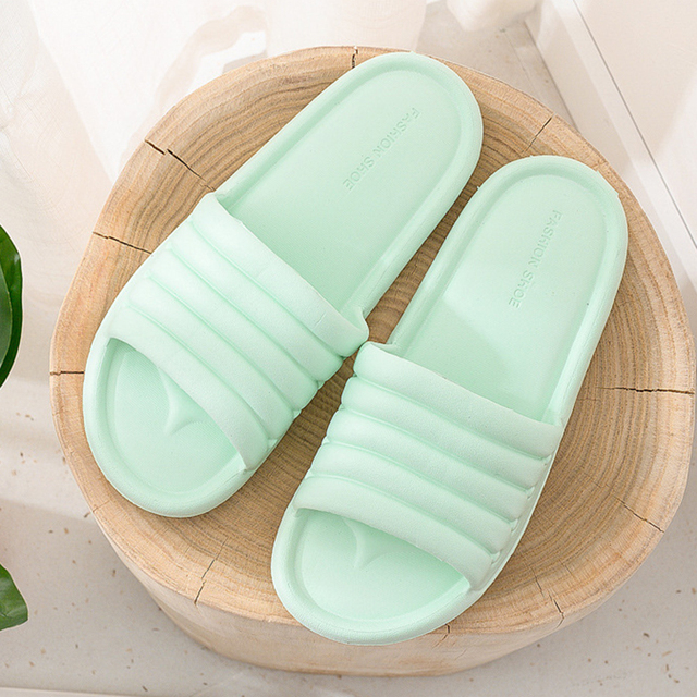 Women Summer Shoes Bathroom Slippers Lovers Sandals Indoor Fashion Home Slippers Non-slip Floor Casual Toilet Slippers Dropship