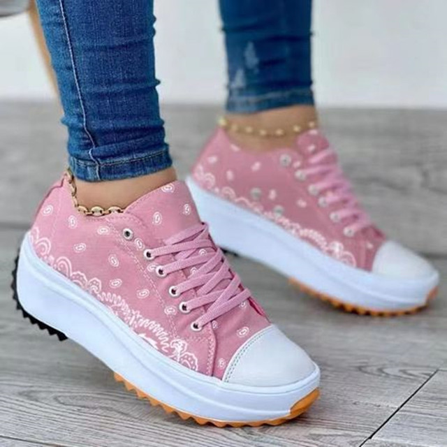 Women's Shoes 2022 New Style Canvas Shoes High Quality Sneakers Ladies Flat Lace Up Adult Zapatillas Mujer Chaussure Femme