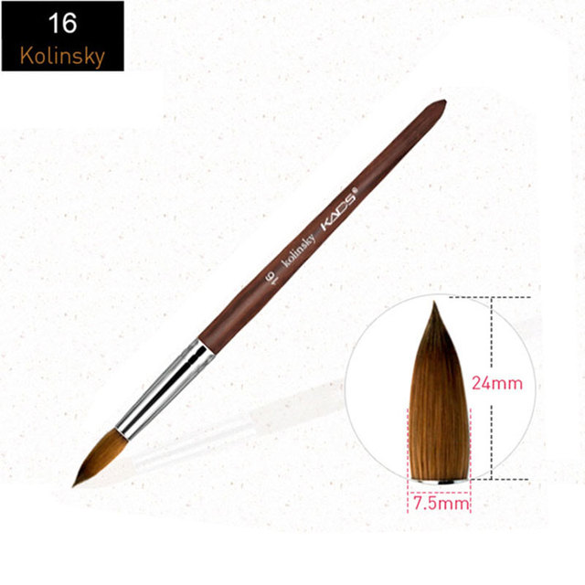 Acrylic Nail Brush Kolinsky Sable UV Nail Gel Crystal Nail Brush Painting Drawing Carving Dotting Pen DIY Nail Design Brushes