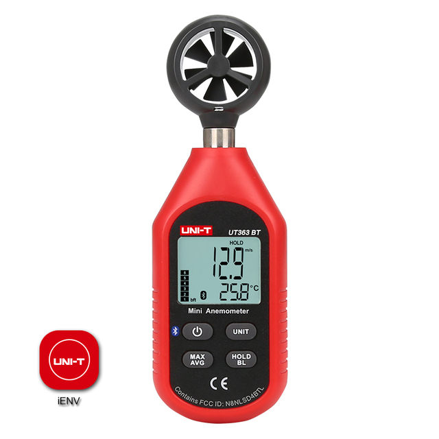 UNI-T UT333BT UT353BT UT363BT UT383BT Digital Humidity Meter Mini Anemometer Light Meter Lux Digital Sound Meter