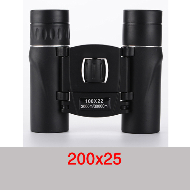 HD 5000m Portable Mini Zoom Binoculars Powerful 300x25 Folding Binoculars Long Distance Low Light Night Vision Professional