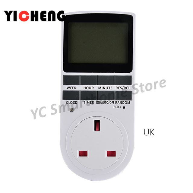 Big Screen Timer EU US UK Kitchen Socket Timing Switch Electronic Timer AU BR FR