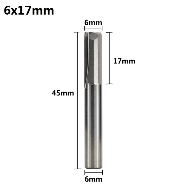 XCAN 1pc 4mm/6mm Shank 2 Flute Straight End Mill Carbide CNC Router Bit Engraving Bit Straight Slot Milling Cutter