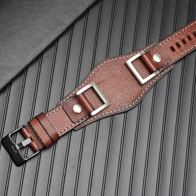 For Fossil JR1157 watchband genuine leather 24mm men watch strap high quality leather bracelet retro style