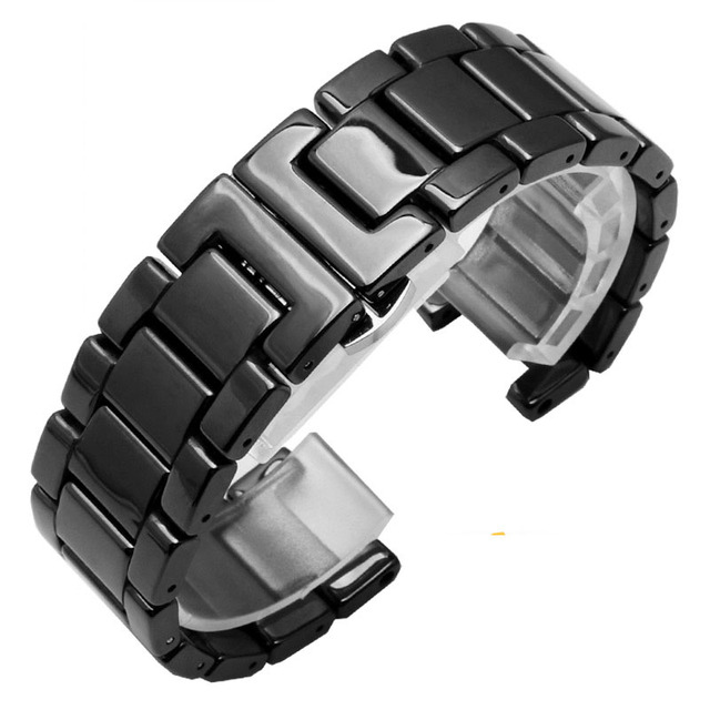 High quality ceramic bracelet for GC watches, ceramic serrated bracelet, fashion