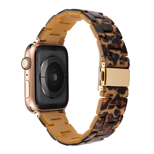 resin watches for apple watch 7 6 5 band 44mm iwatch 42mm series 4 3 2 wrist strap accessories loop 40mm replacement bracelet