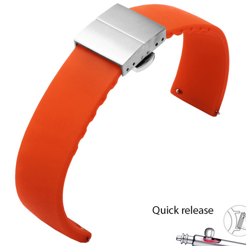 Waterproof silicone watchabnd 20mm 22mm black white red bracelet for Amazfit 2S GTS outdoor silicone strap quick release