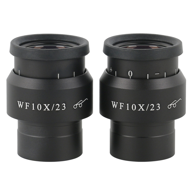 2pcs WF10X WF15X WF20X WF25X WF30X Wide Field Eyepiece for Trinocular Microscope Stereo Microscope 30mm Interface Installation