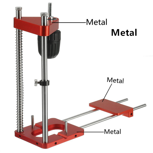 Woodworking Drill Locator Hole Drilling Labor-saving Labor-saving Steel Drill Guide Precision Ruler Tool for Home Fixtures