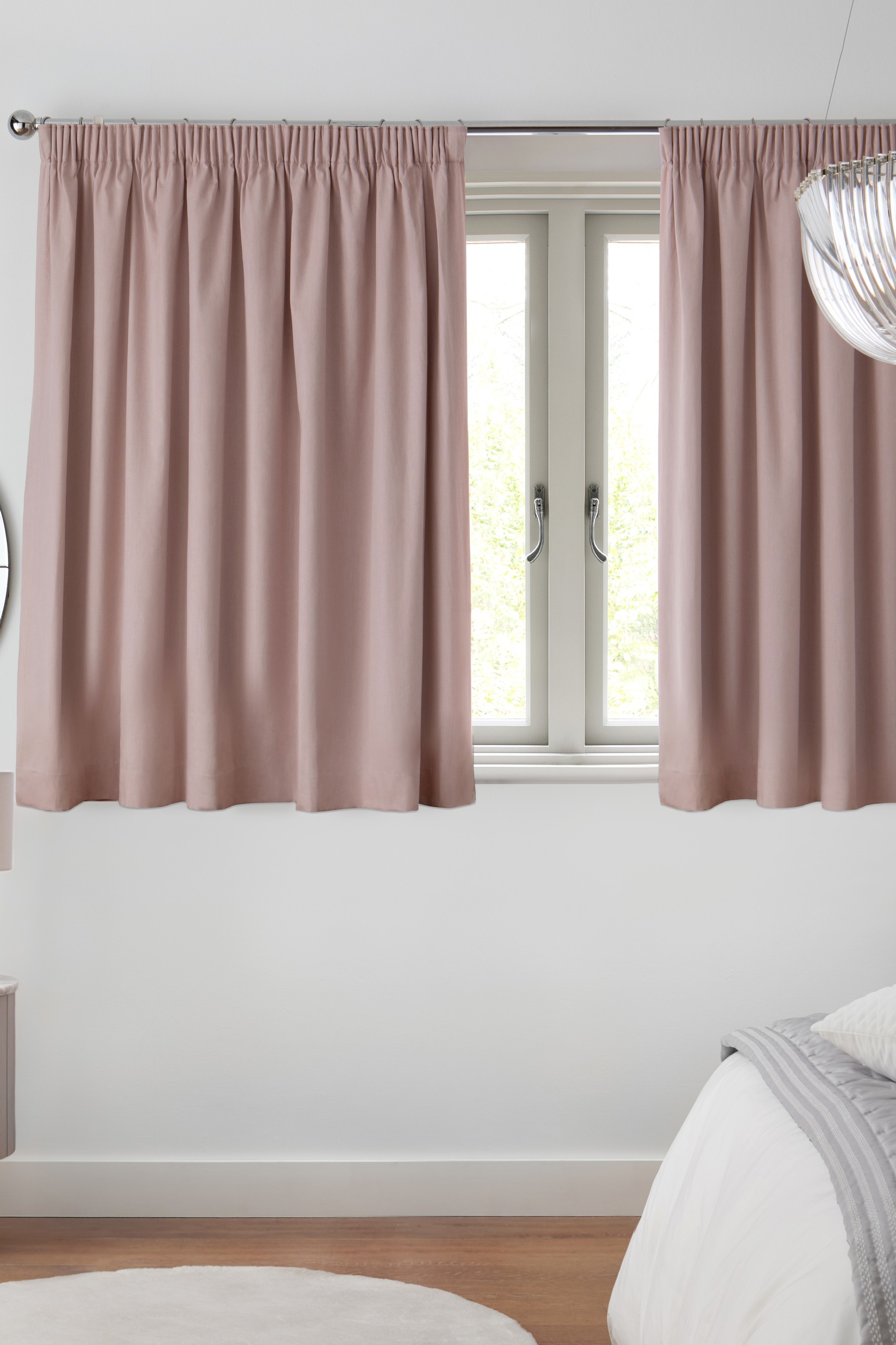 Cotton Curtains Pencil Pleat Blackout/Thermal