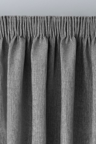 Heavyweight Chenille Curtains Pencil Pleat Lined