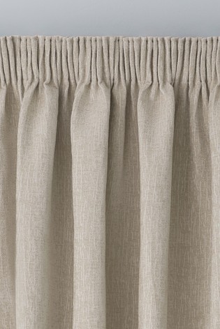 Heavyweight Chenille Curtains Pencil Pleat Lined