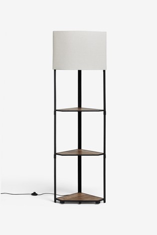 Corner Shelf Floor Lamp