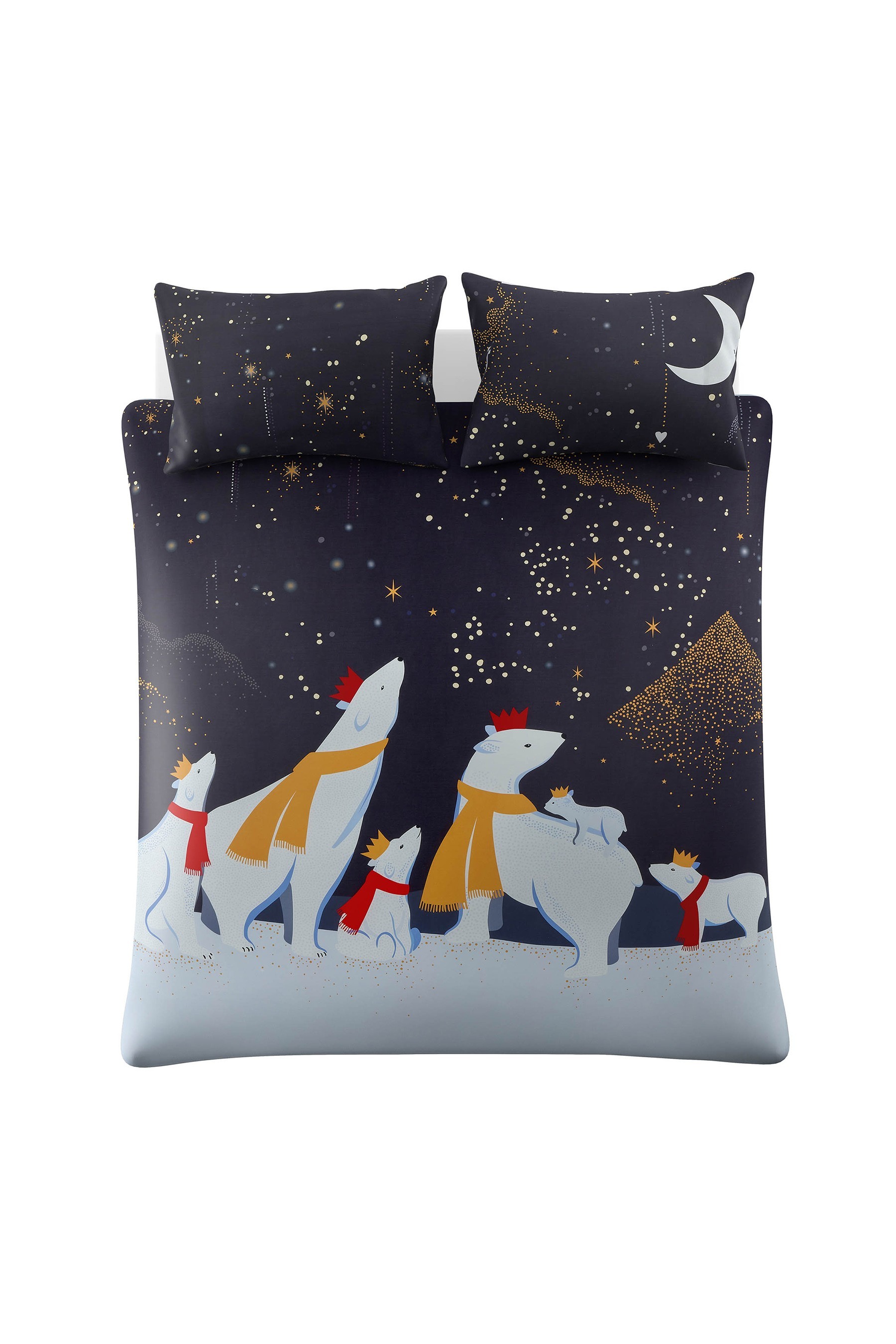 Sara Miller Polar Bears Duvet Cover and Pillowcase Set