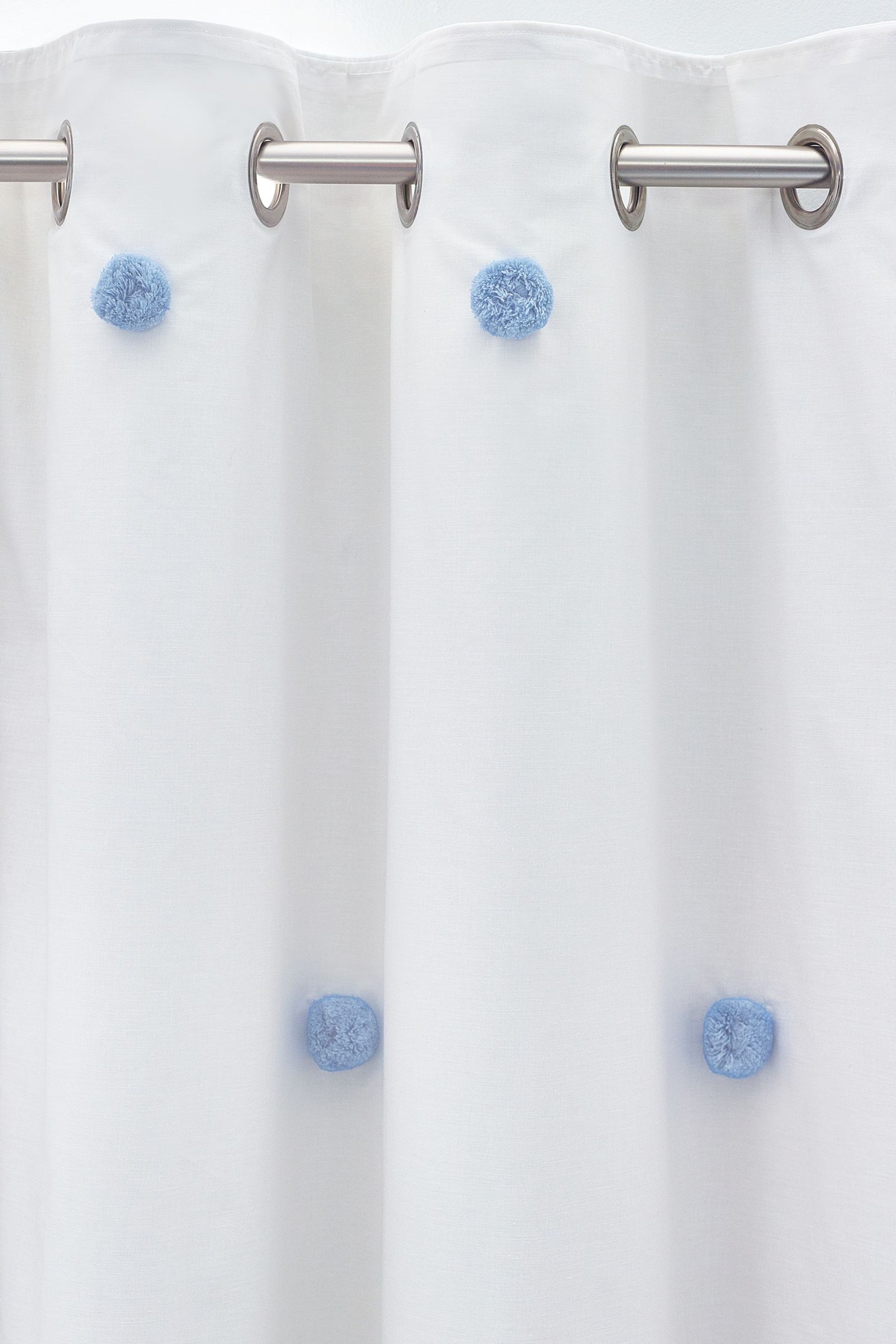 Pom Pom Eyelet Blackout Curtains