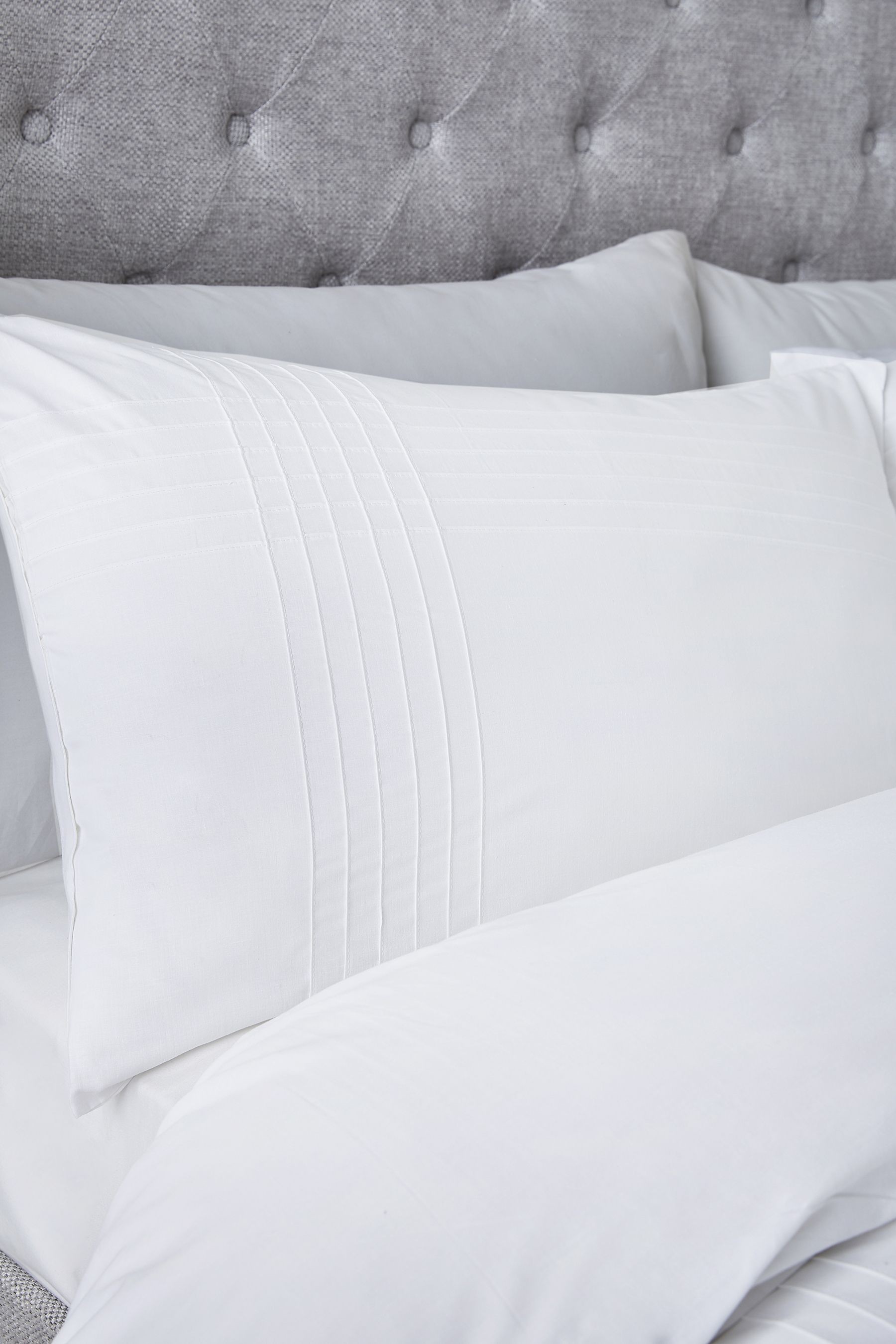 Serene Amalfi Pin Tuck Duvet Cover and Pillowcase Set