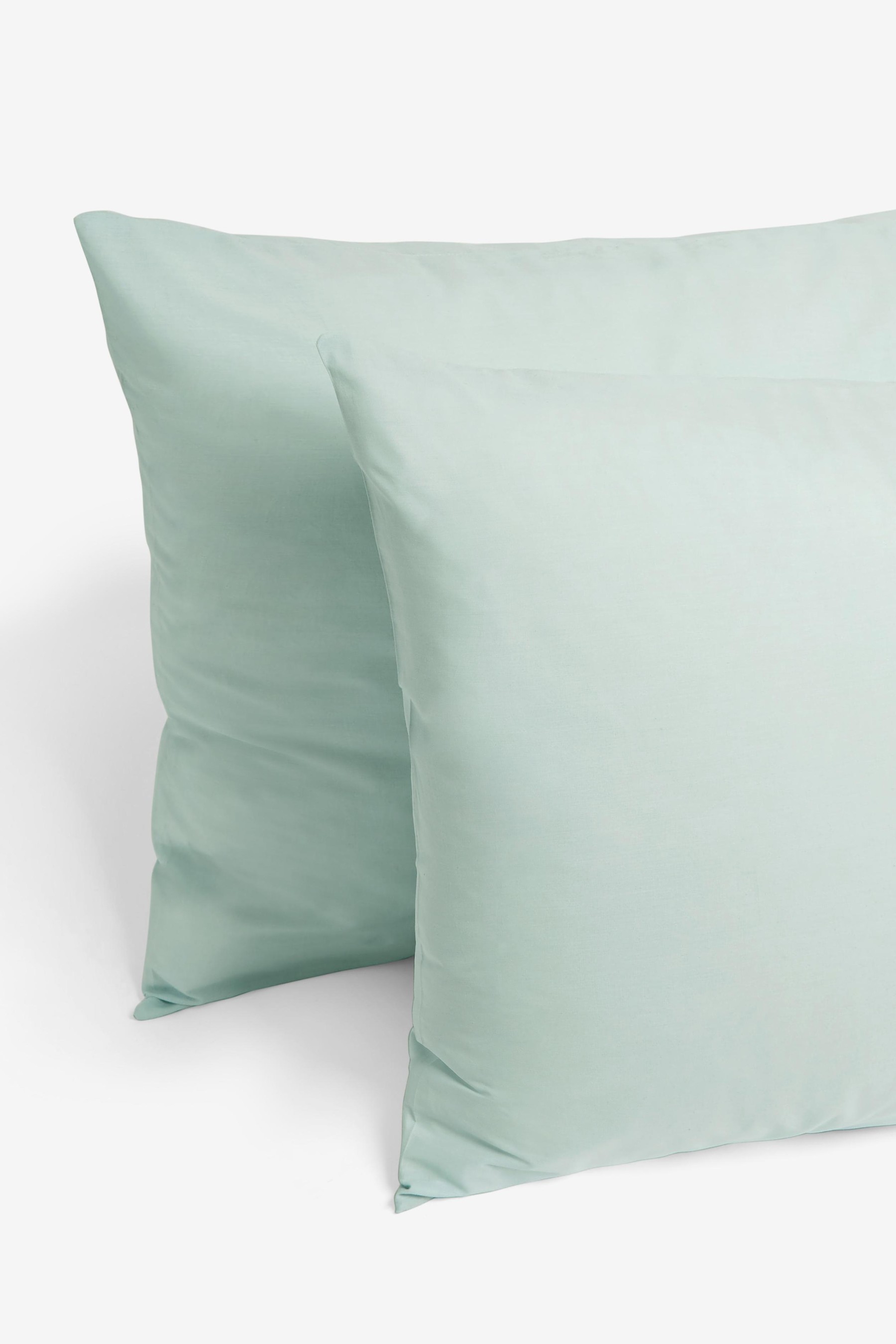 Cotton Rich Duvet Cover and Pillowcase Set Plain Percale