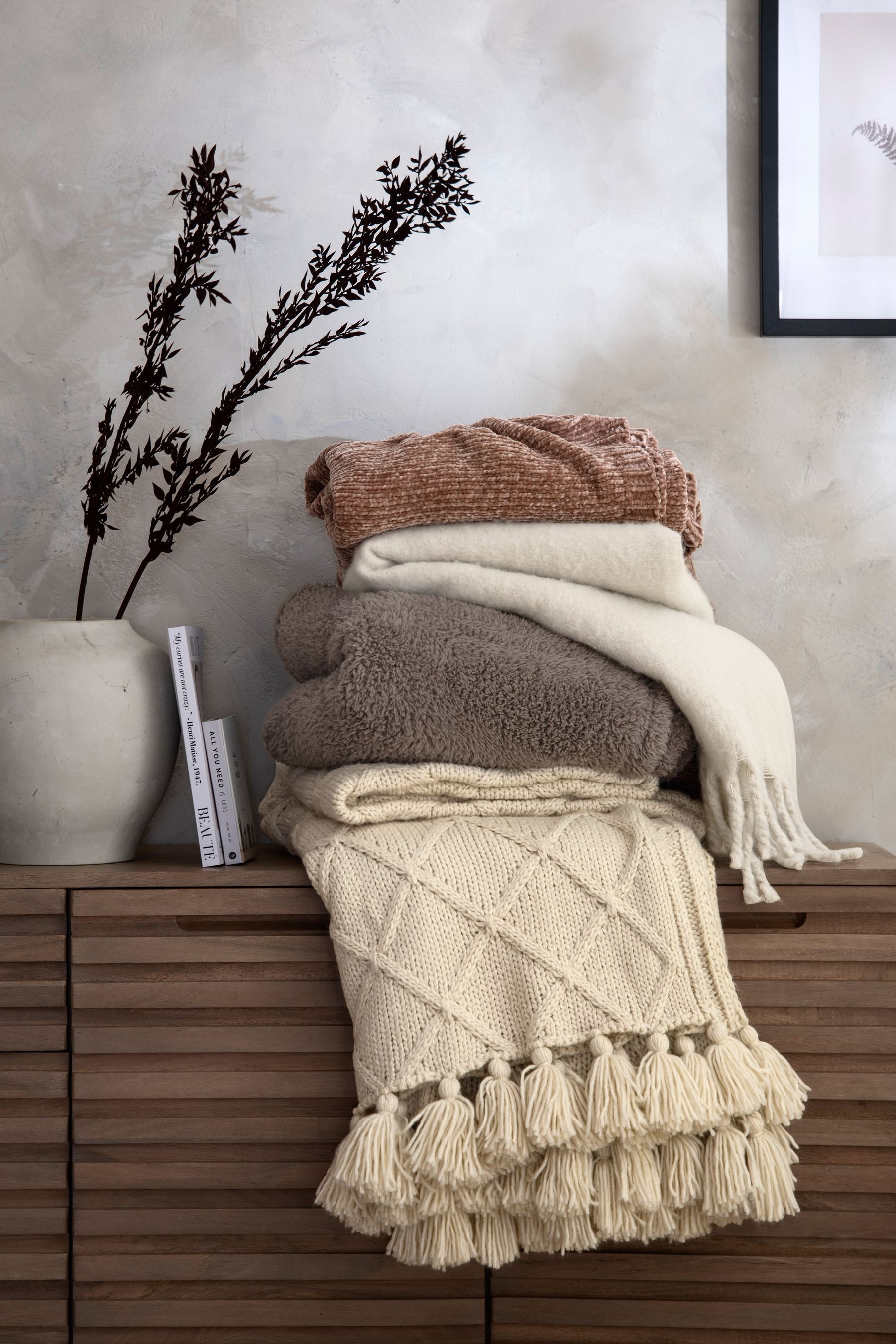 Soft Faux Mohair Throw