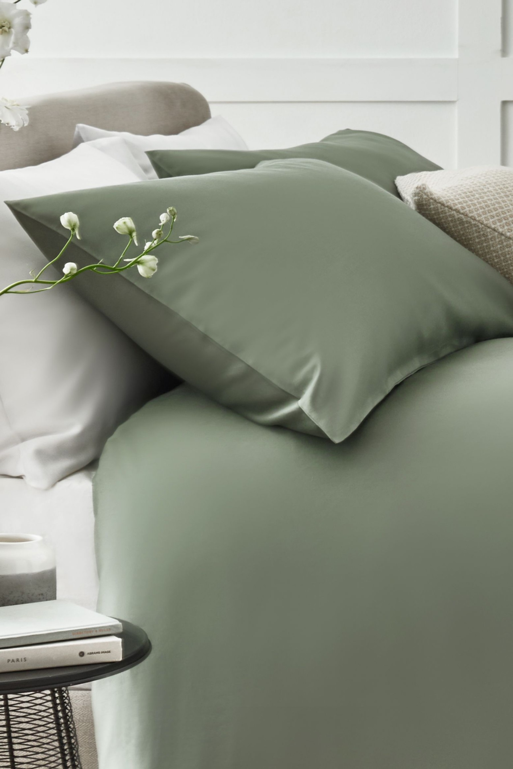 Collection Luxe 400 Thread Count 100٪ Egyptian Cotton Sateen طقم من غطاء لحاف وغطاء وسادة</br>