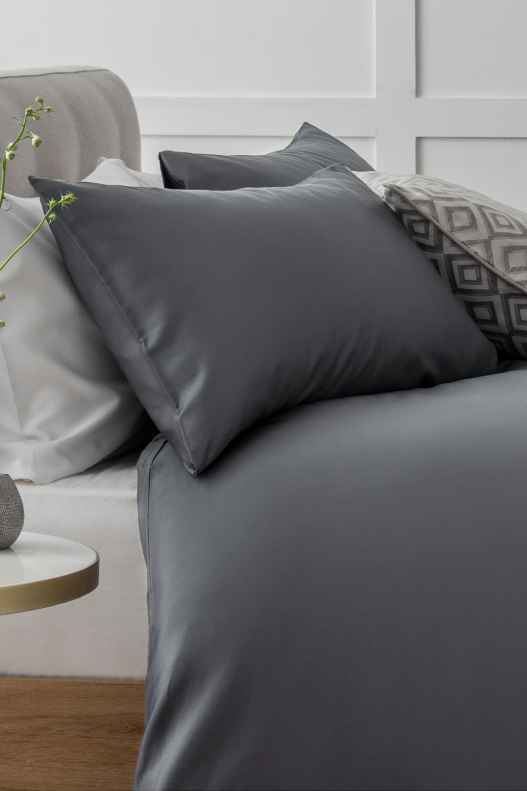 Collection Luxe 400 Thread Count 100٪ Egyptian Cotton Sateen طقم من غطاء لحاف وغطاء وسادة</br>