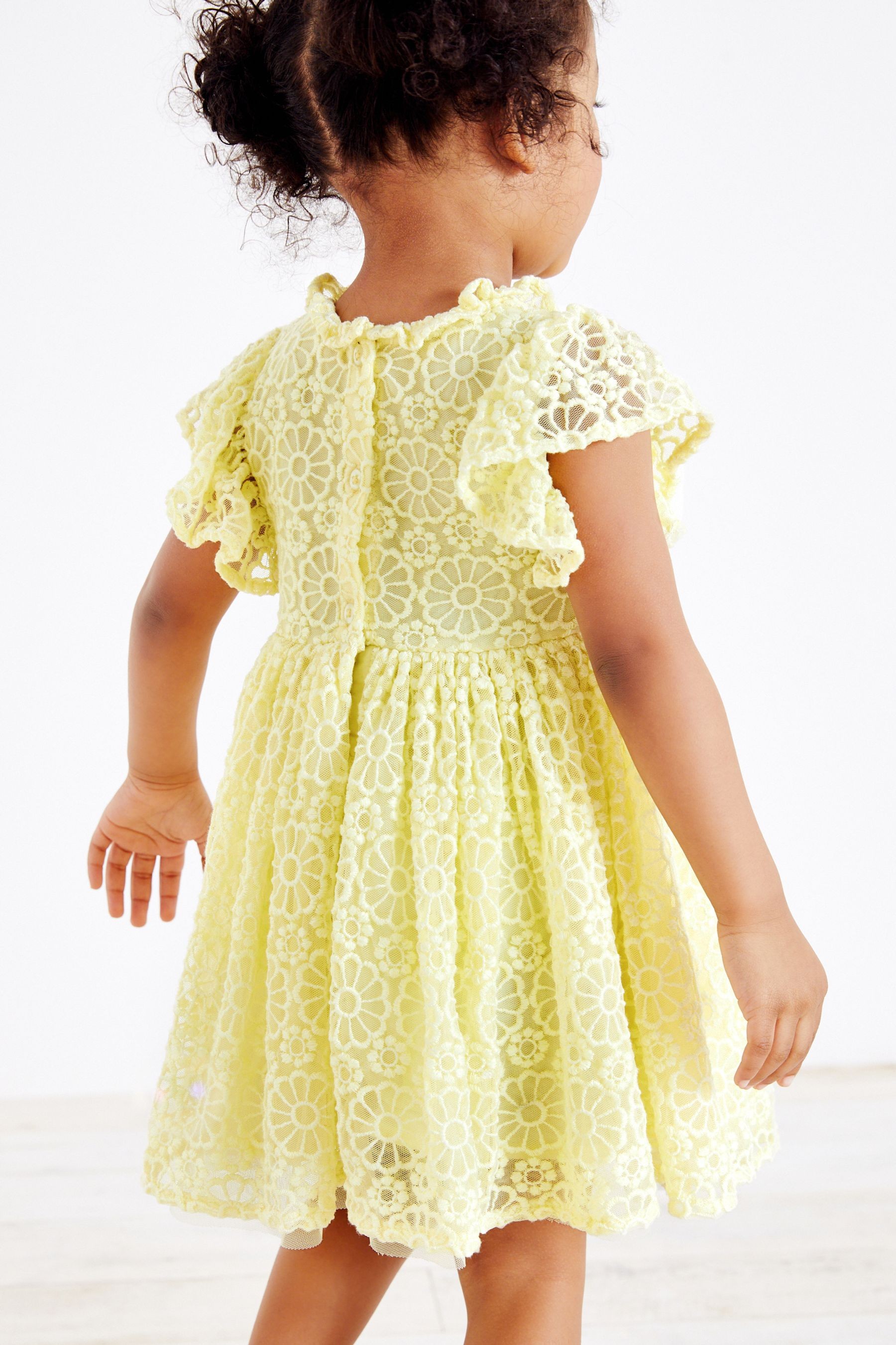 Short Sleeve Party Lace Dress (3mths-7yrs)