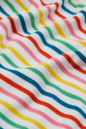 بدلة بيتي بيتي مخططة بألوان قوس قزح طبيعية من Frugi</br>