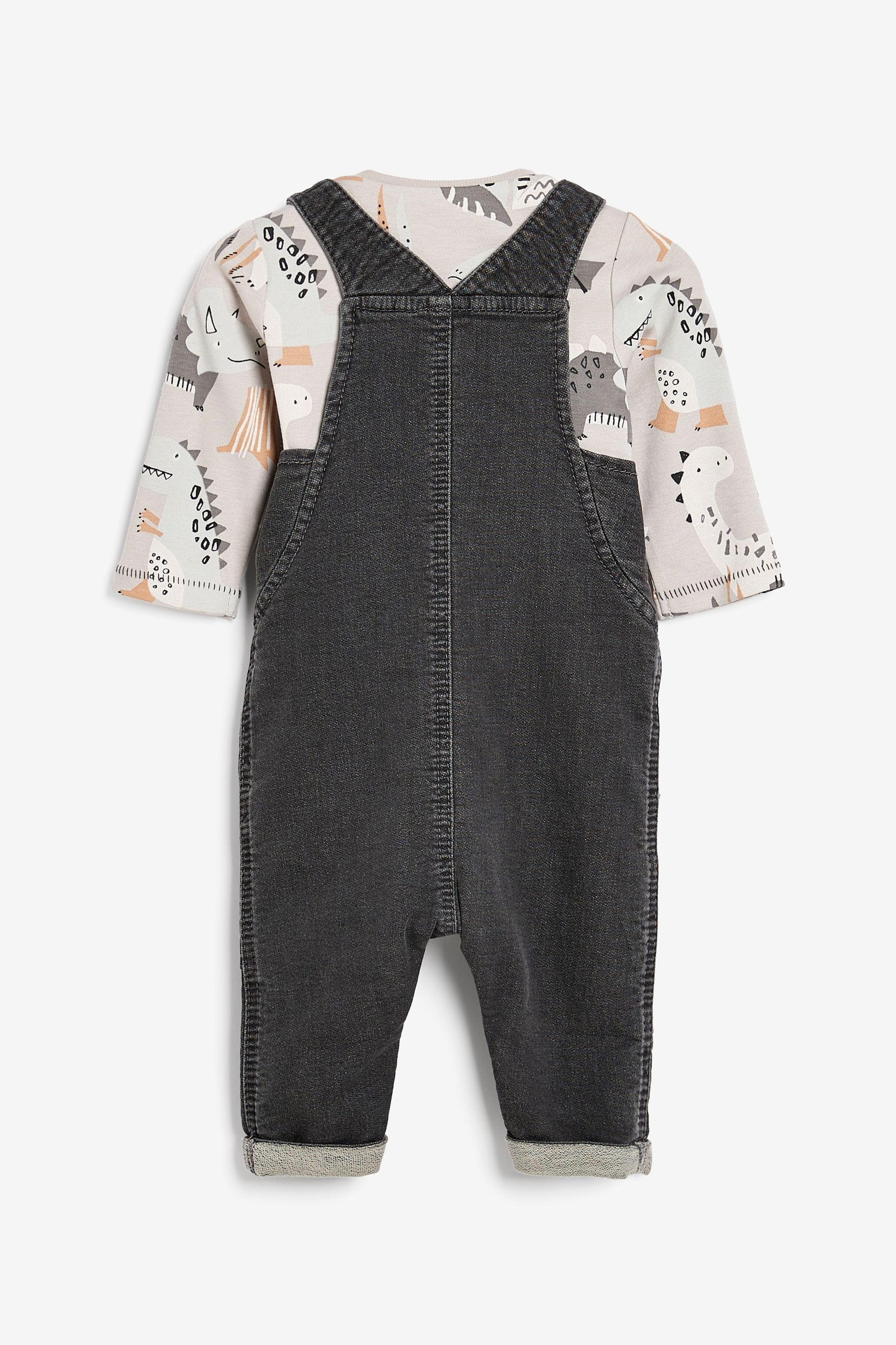 Baby Denim Dungaree And Bodysuit Set (0mths-3yrs)