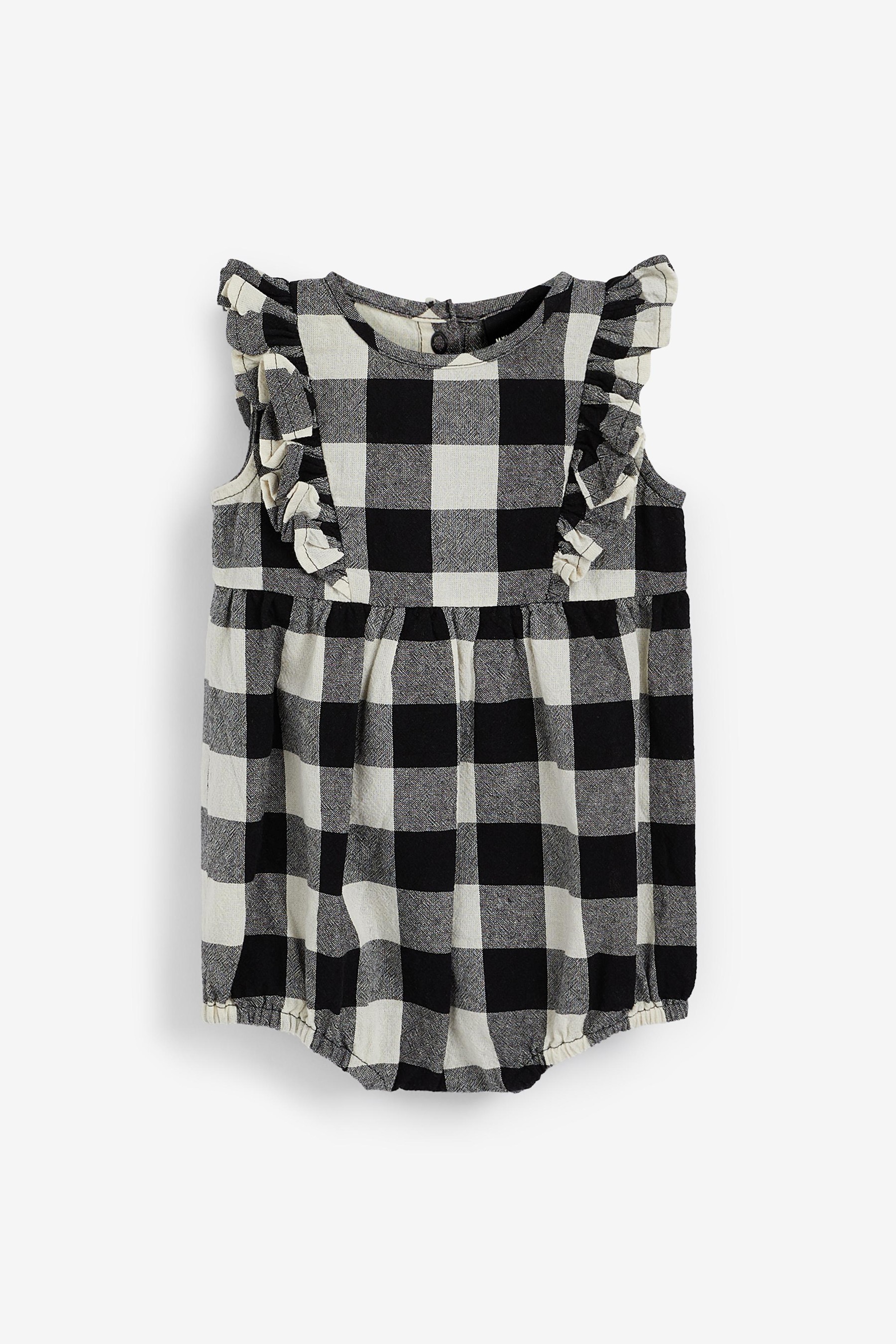 Myleene Klass Baby Gingham Ruffle Romper