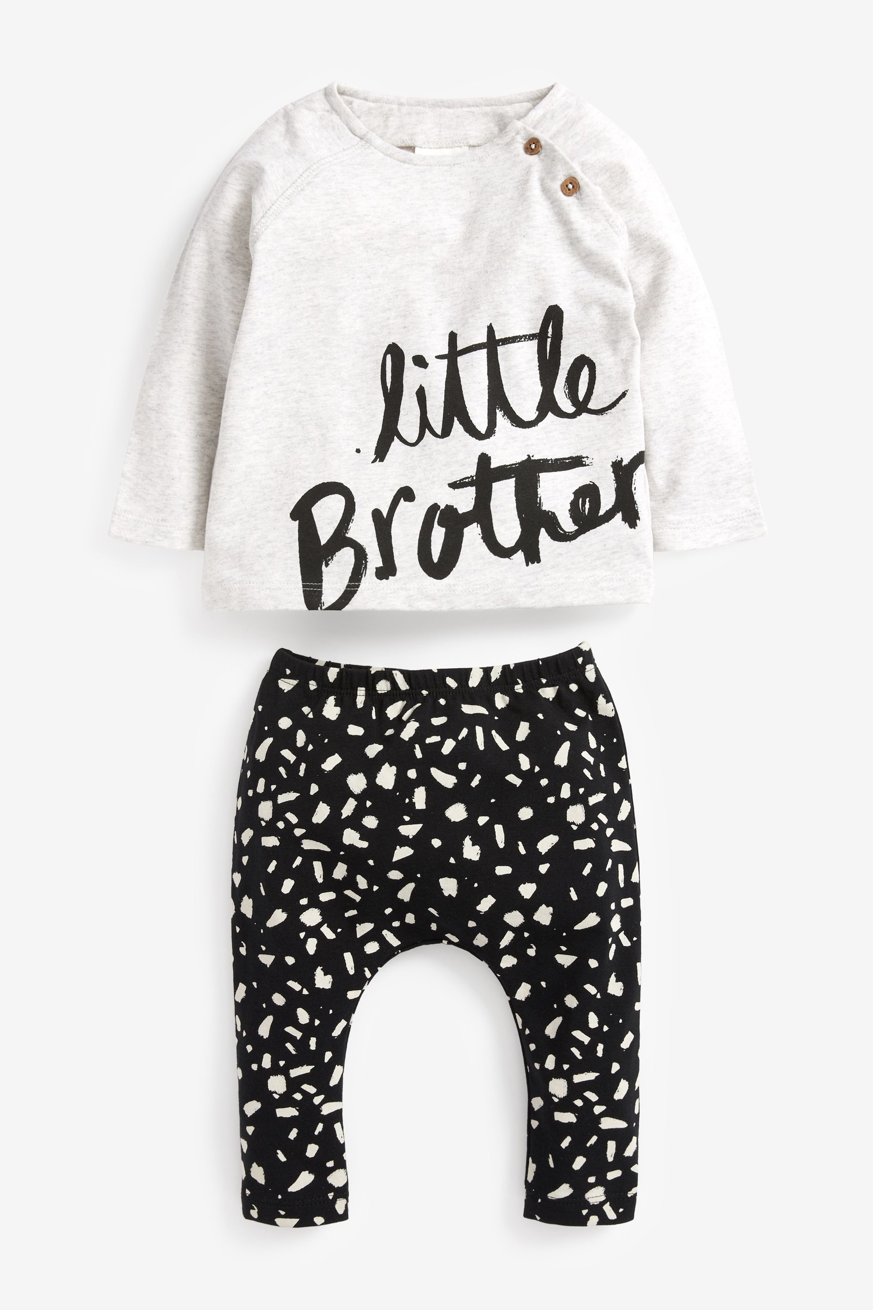 Little Brother Baby T-Shirt And Legging Set (0mths-2yrs)