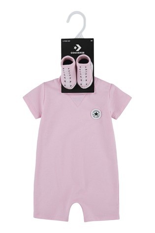 Converse Baby Romper and Bootie Set