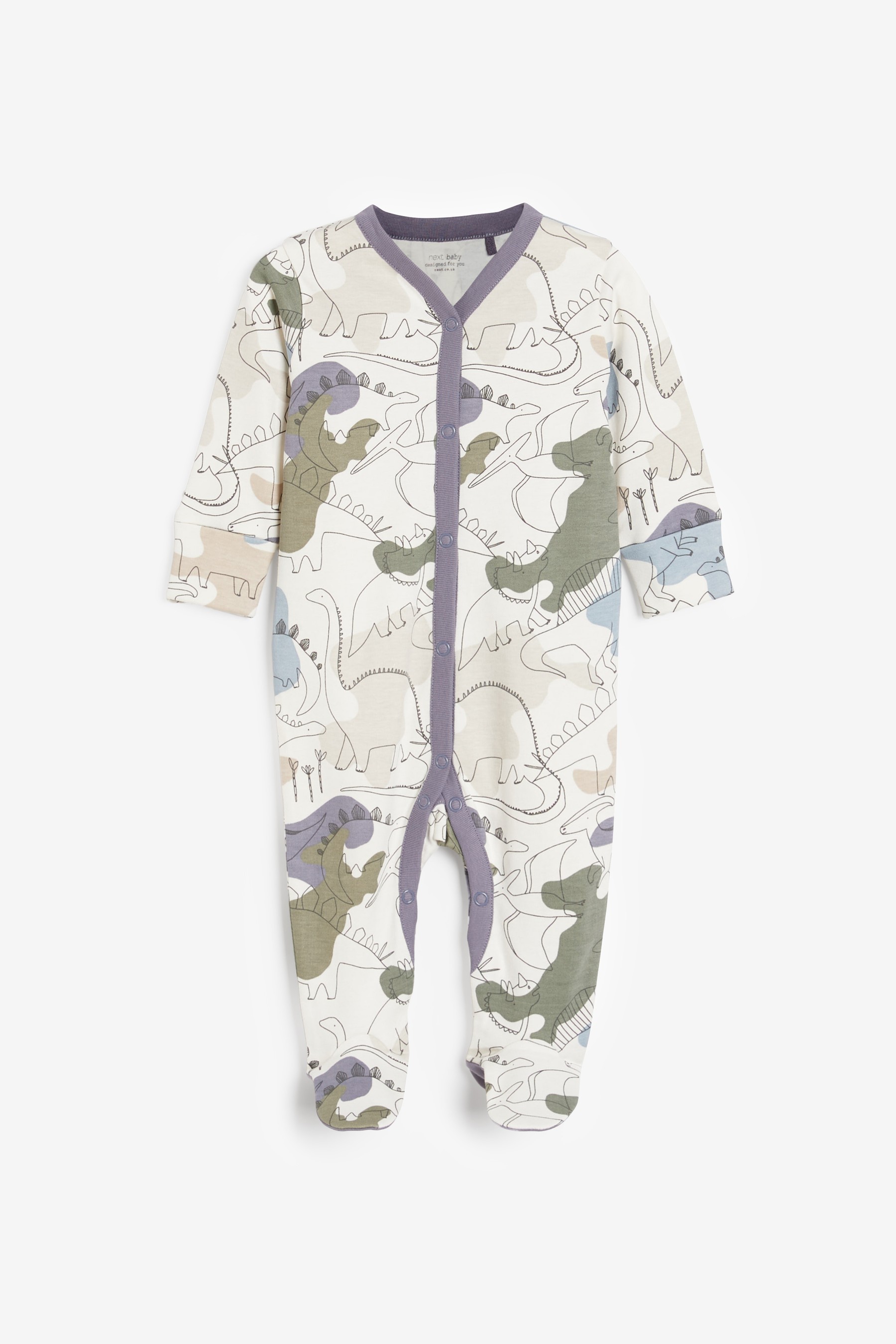 Baby 3 Pack Sleepsuits (0mths-2yrs)