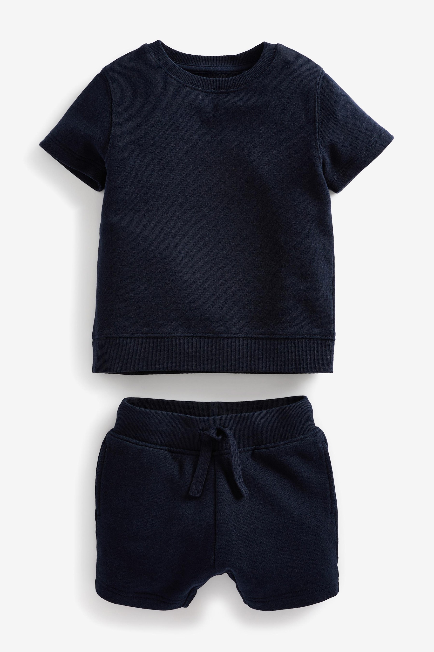 Plain Sweat T-Shirt And Shorts Set (3mths-7yrs)